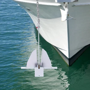 Anclaje de barco de 13 libras con cadena de acero galvanizado de 1/3" 6,6 pies + kit de cuerda de 8/17" 98 pies - Imagen 1 de 22