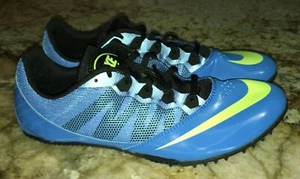 NIKE Zoom Rival S 7 Photo Blue Volt Sprinter Track Spikes NEW Mens Sz 12.5 - Picture 1 of 6