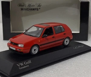 Volkswagen VW Golf 3 III 1993 Tornado Red 1:43 Minichamps 400055500 RARITY! (3) - Picture 1 of 17
