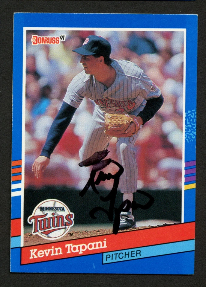 凯文·塔帕尼 #116 签名亲笔签名 1991 年 Donruss 棒球集换卡  — 第 1/1 张图片
