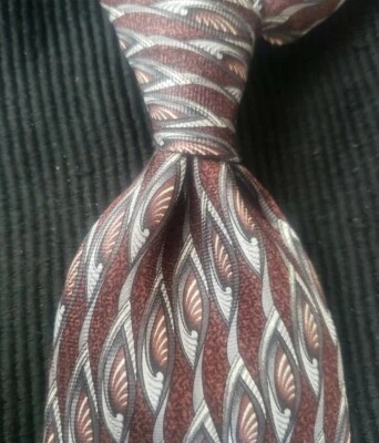 Corbata de hombre de hoy cobre lavanda HECHA EN ITALIA 100% seda clásica Foto 1 de 4