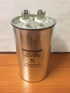 Capacitor Round 55 MFD 440 Vac CR55X440R   (201027) - Picture 1 of 1