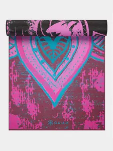 Gaiam Be Free Reversible Yoga Mat 6mm - Sticky Yoga Mat For Home & Studios - Picture 1 of 8