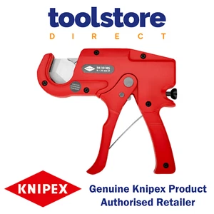 Knipex 9410185 35 mm Taglierina per tubi in plastica PVC, PEX, a cricchetto - Foto 1 di 10