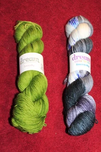 Dream in Color Smooshy Fingering Yarn Lot of 2 Hanks - Picture 1 of 4