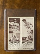 1941 HARRY DANNING HARRY GUMBERT DOUBLE PLAY BASEBALL CARD