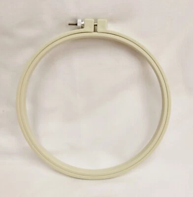 Bates Hoop-La Plastic Embroidery Hoop One 7" Cream - Image 1 of 2