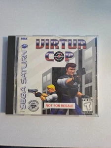 Virtua Cop Sega Saturn 1995 Complete Not for Resale Variant, Cracked Case - Bild 1 von 3