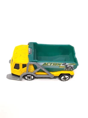 Mattel Matchbox Trash Truck Action Bros. Green Yellow Vintage 2001 - Image 1 of 4