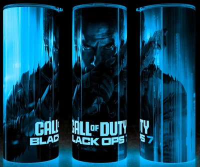 Glow in the Dark Call of Duty Black Ops 7 Gaming Collector Cup Mug Tumbler 20oz - Image 1 of 4