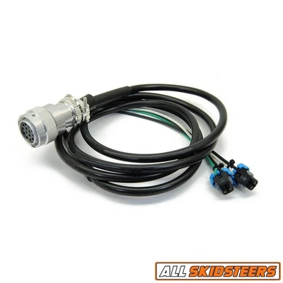 Skid Steer Aux Control Harness 8' - 2 Function Delphi 14 Pin Connector - Image 1 of 3