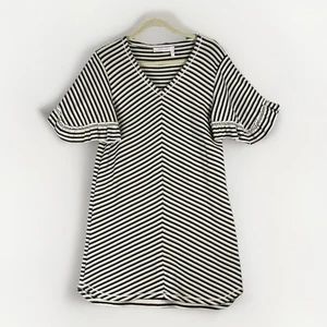 See By Chloe Striped T-shirt Dress M 100% Cotton Made In Portugal - Picture 1 of 8