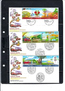 Cambio climático FDC 2001 (tira de 4) - UNPA Cachet (467A) - Imagen 1 de 1