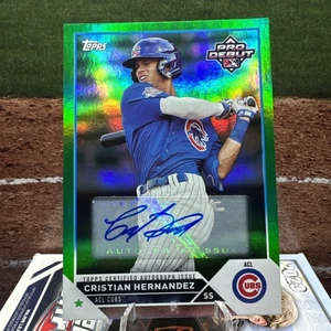 K281,662 - 2023 Topps Pro Debut Auto Green Foil #PD163 Cristian Hernandez #/99 - Picture 1 of 2