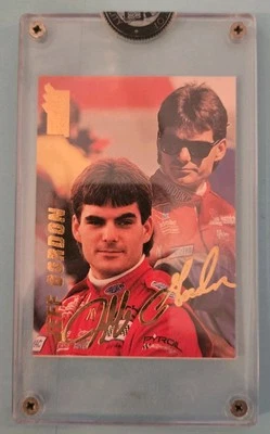 1994 Jeff Gordon 24K Gold Signature Card # - NM - Image 1 of 2