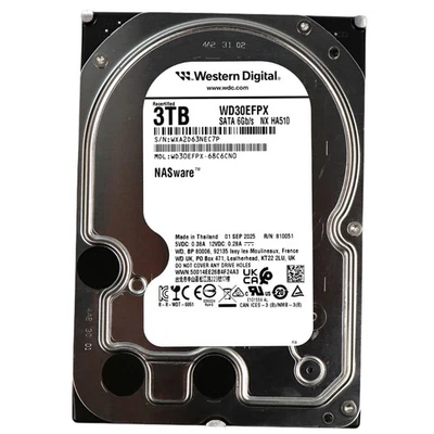 3TB Western Digital Red Plus WD30EFPX Festplatte intern 3,5" 256MB NAS 8 bays - Bild 1 von 3