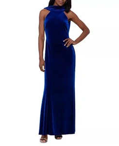 Vestido de terciopelo sin mangas con cuello alto para mujer Betsy Adam 12 - Imagen 1 de 3