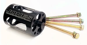 JONES RACING Fan Spacer 4in w/ Bolts Hardware included, Aluminum, Black Anodized - Picture 1 of 1