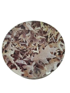 Vintage 1973 Springbok mini Round Puzzle ‘Frosted Oak Leaves” Missing 1 Piece - Picture 1 of 4
