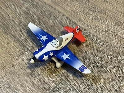 Disney Pixar Planes LJH Airplane Aircraft Diecast No 86 Red White Blue Thailand - Image 1 of 4