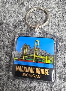 Llavero de recuerdo Mackinac Bridge Michigan - Imagen 1 de 3