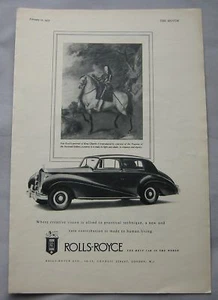 1953 Rolls Royce Original advert No.2 - Picture 1 of 1