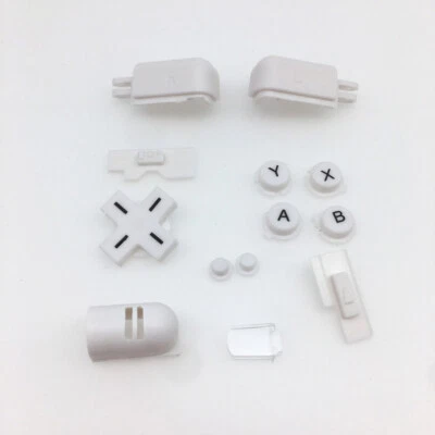 White Replacement A B X Y L  R  Full Button Set For DS Lite NDSL Buttons - Image 1 of 4