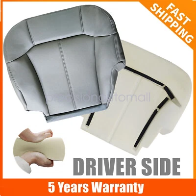 Cubierta de asiento inferior y cojín de espuma para Chevrolet Tahoe GMC Sierra 1999-2002 Foto 1 de 4