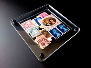FILL YOUR OWN Custom Coasters! Put Anything Inside-Display Your Favourite Stamps - Picture 1 of 8