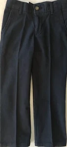 NWT Boy's IZOD Navy Pants Adjustable Waist Flat Front Reg fit Size 4 - Picture 1 of 2