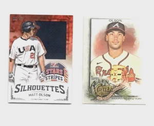 MATT OLSON 2015 USA BASEBALL STARS & STRIPES SILHOUETTES JERSEY #69/99 (BONUS) - Picture 1 of 2