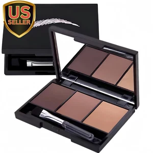 Eyebrow Powder, 3-Color Eyebrow Palette Makeup to Enhance Eyebrows, Eyebrow C... - Picture 1 of 1