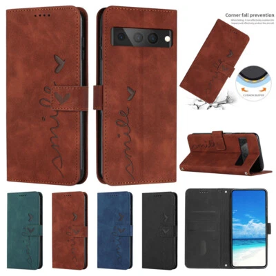 For Google Pixel 7 7 Pro 6 Pro 6A Shockproof Luxury PU Leather Stand Case Cover - Image 1 of 4