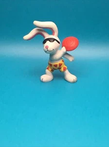 Vintage 1989 Applause PVC Figur Strandhase Frisbee - Bild 1 von 4