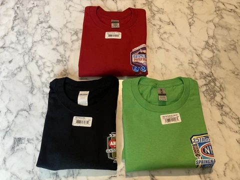 LOT OF 3 (SWEET)  NHRA NATIONALS 2022 EVENT T- SHIRTS ALL 3 SIZE MEDIUM Cover