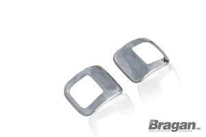 Mirror Cover For Mercedes Axor Truck Stainless Steel Bottom Piece Pair - TYPE B - Picture 1 of 3