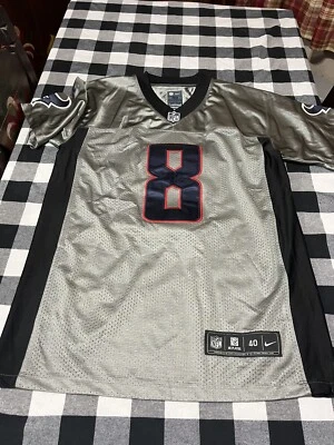 Camiseta Nike Houston Texans Matt Schaub #8 Plateada Bonita Talla 40 Fútbol Foto 1 de 4