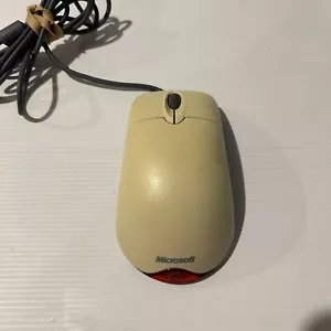 Genuine Microsoft USB & PS/2 Compatible Optical Wheel Computer Mouse 1.1A - Picture 1 of 3