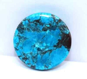 Natural Round Cut Turquoise 80 Ct Beautiful Blue Certified Loose Gemstone + Gift - Picture 1 of 6