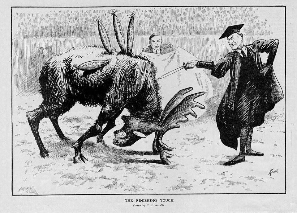 MOOSE MATADOR WOODROW WILSON ACABADO THEODORE ROOSEVELT BULL MOOSE Foto 1 de 1