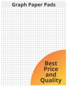 Graph Paper Pads 8.5 X 11, 100 Sheets, Grid Paper, Graphing Paper, Graph Pape... - Picture 1 of 1