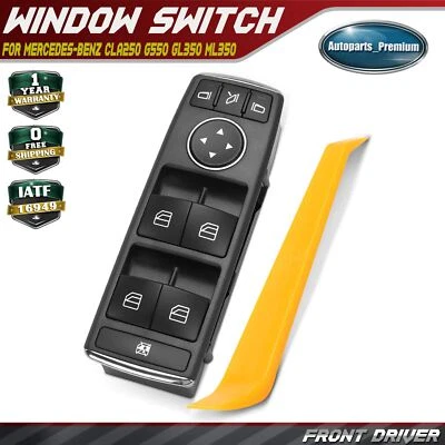 Interruptor de ventana eléctrica del lado del conductor delantero para Mercedes-Benz CLA250 G550 GL350 ML350 Foto 1 de 4