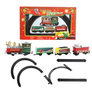 Christmas Train Set Electric Train Set For Kids Fun Puzzle Cool Train Track Toys - Picture 1 of 12