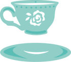 Kaisercraft Cup & Saucer Decorative Die Set Teatime Tea Party Friendship