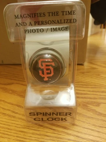 San Francisco GIANTS MLB SPINNER Magnifies CLOCK NIP baseball new Cover