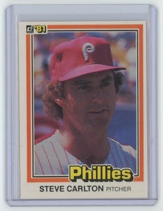 1981 DONRUSS STEVE CARLTON . PHILADELPHIA PHILLIES #33
