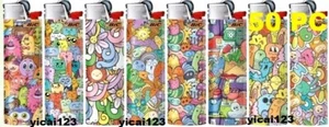 Lighters Bic 50 pc Large Lighters Crazy World (1Tray Sale), Free shipping - Picture 1 of 1