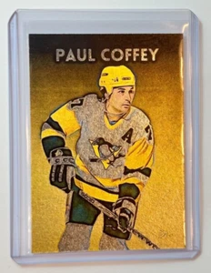 Paul Coffey Platinum Plated Artist Signed "Pittsburgh Penguins" Trading Card 1/1 - Picture 1 of 2