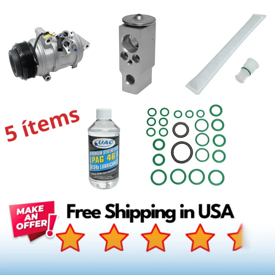 Kit Compressor A/C Fit Ford Edge 2007-2014, Lincoln MKX 2007-2015 - Image 1 of 1