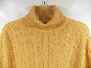 RALPH LAUREN HERREN MEDIUM ROLLKRAGEN PULLOVER GELB 100% WOLLE SELTEN HERGESTELLT IN JAPAN - Bild 1 von 6